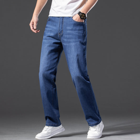 Loose Oversized Jeans For Men With Stretch And Slimming Effect